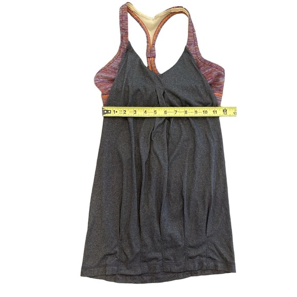Lululemon Multicolored Practice Freely Tank‎ Top with Bra Size 6 - Picture 9 of 11